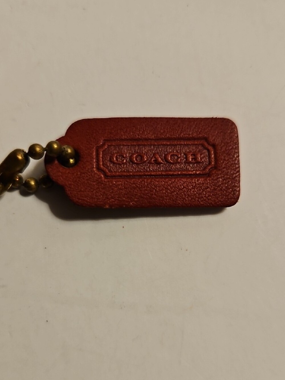 Coach Mini Red Leather Turnlock,Coin Pouch & Key Chain - Picture 4 of 11